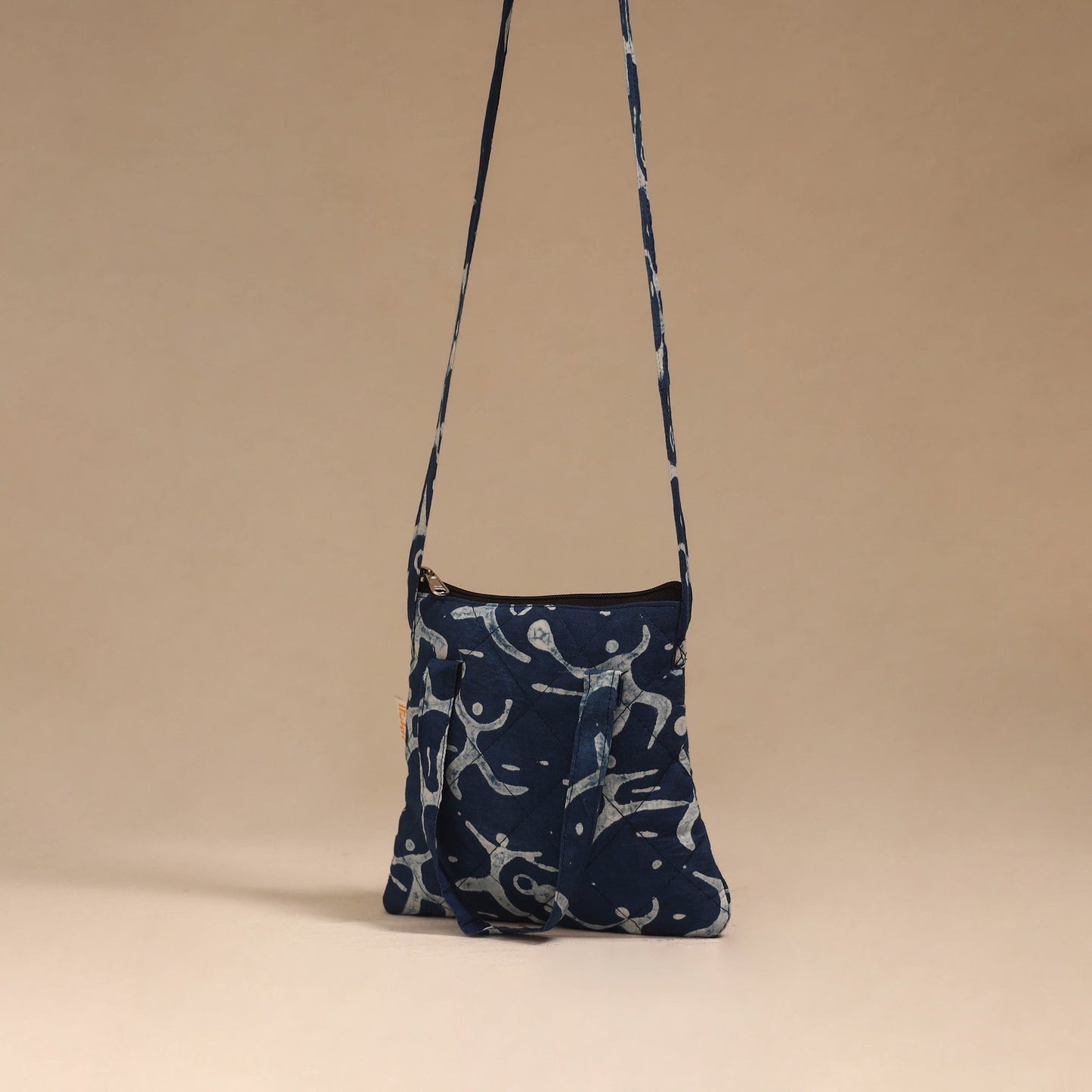 Handcrafted quilted sling bag 26