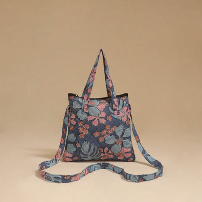 Handcrafted quilted sling bag 27