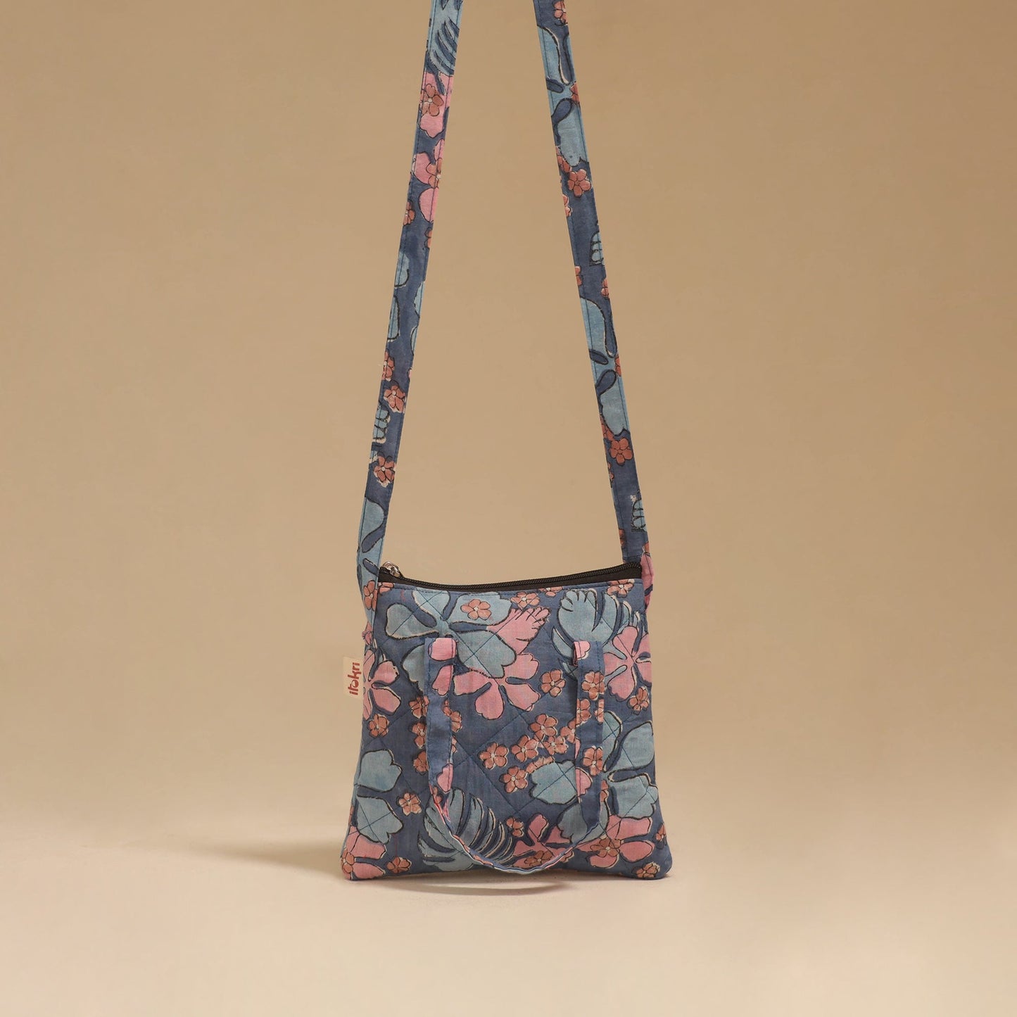 Handcrafted quilted sling bag 27