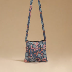 Handcrafted quilted sling bag 27