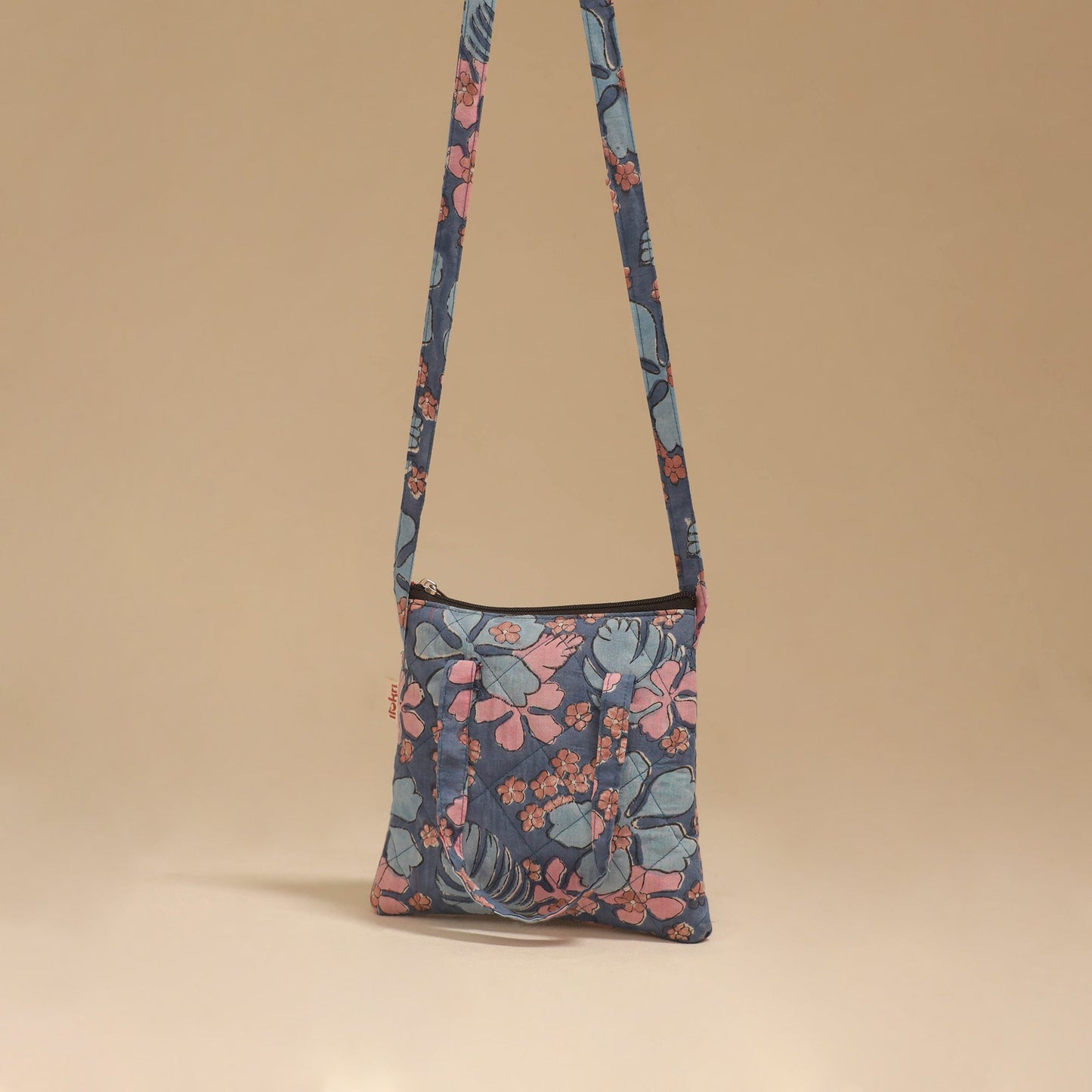 Handcrafted quilted sling bag 27