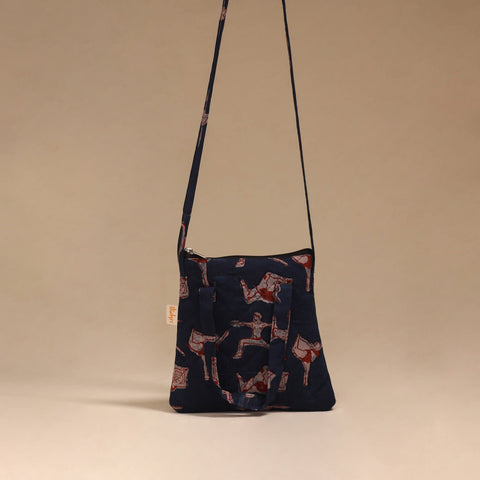 Handcrafted quilted sling bag 28