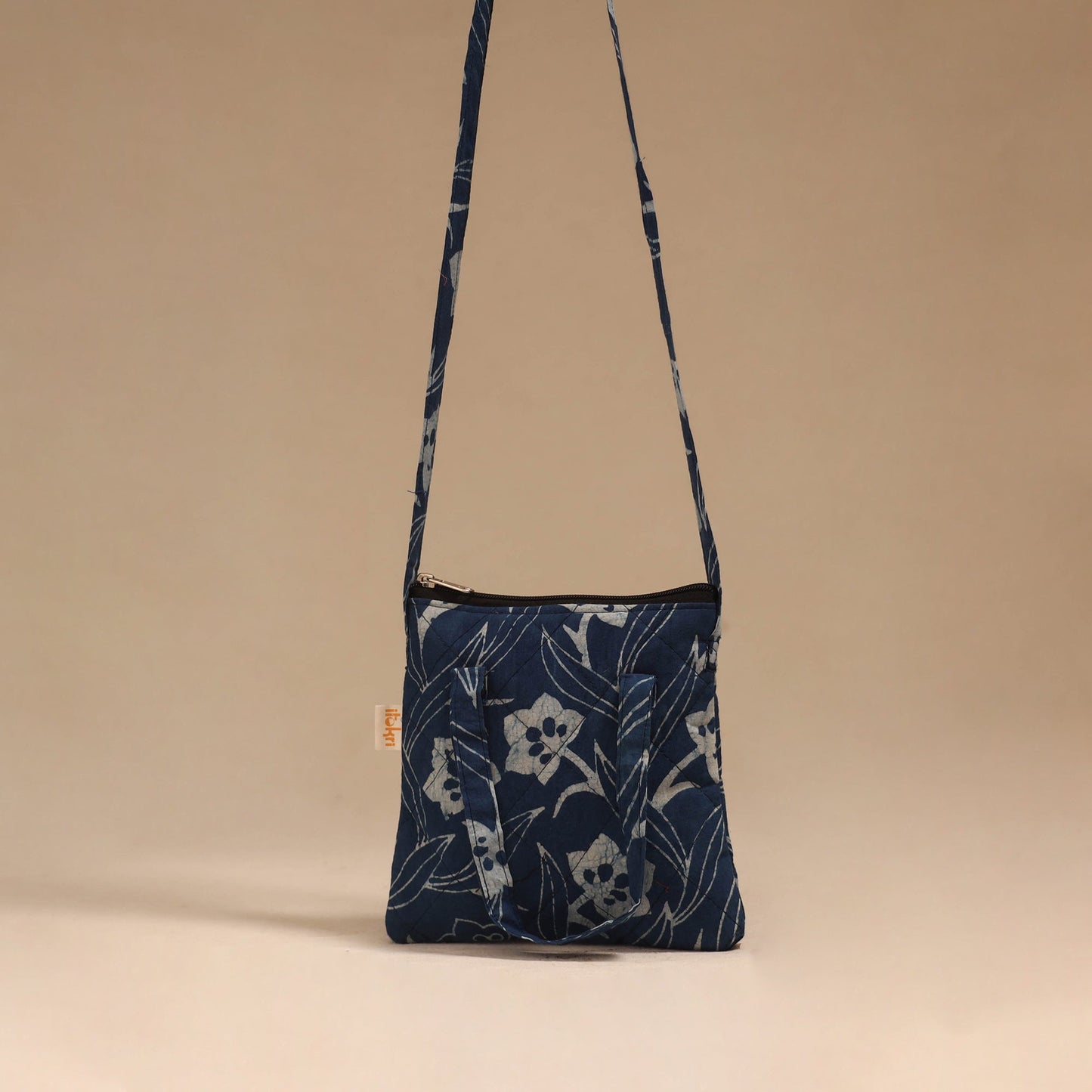 Handcrafted quilted sling bag 39
