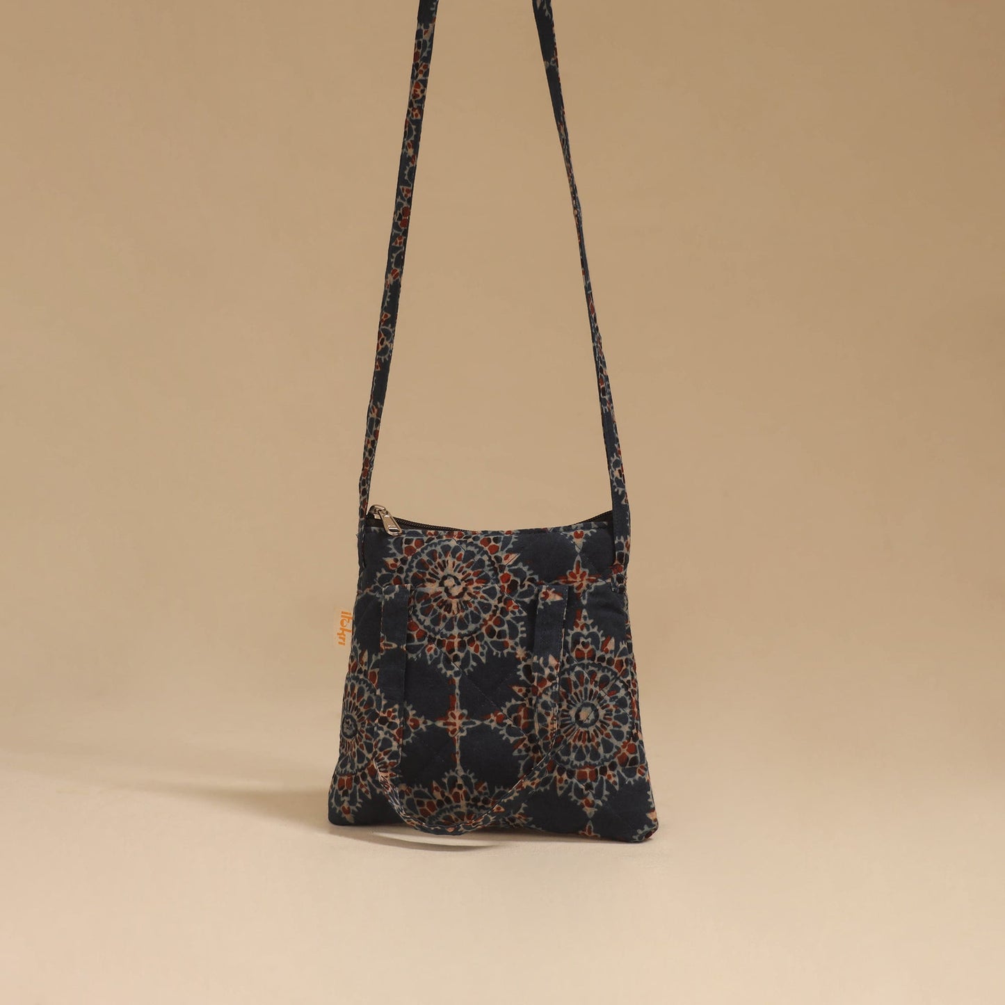 Handcrafted quilted sling bag 44