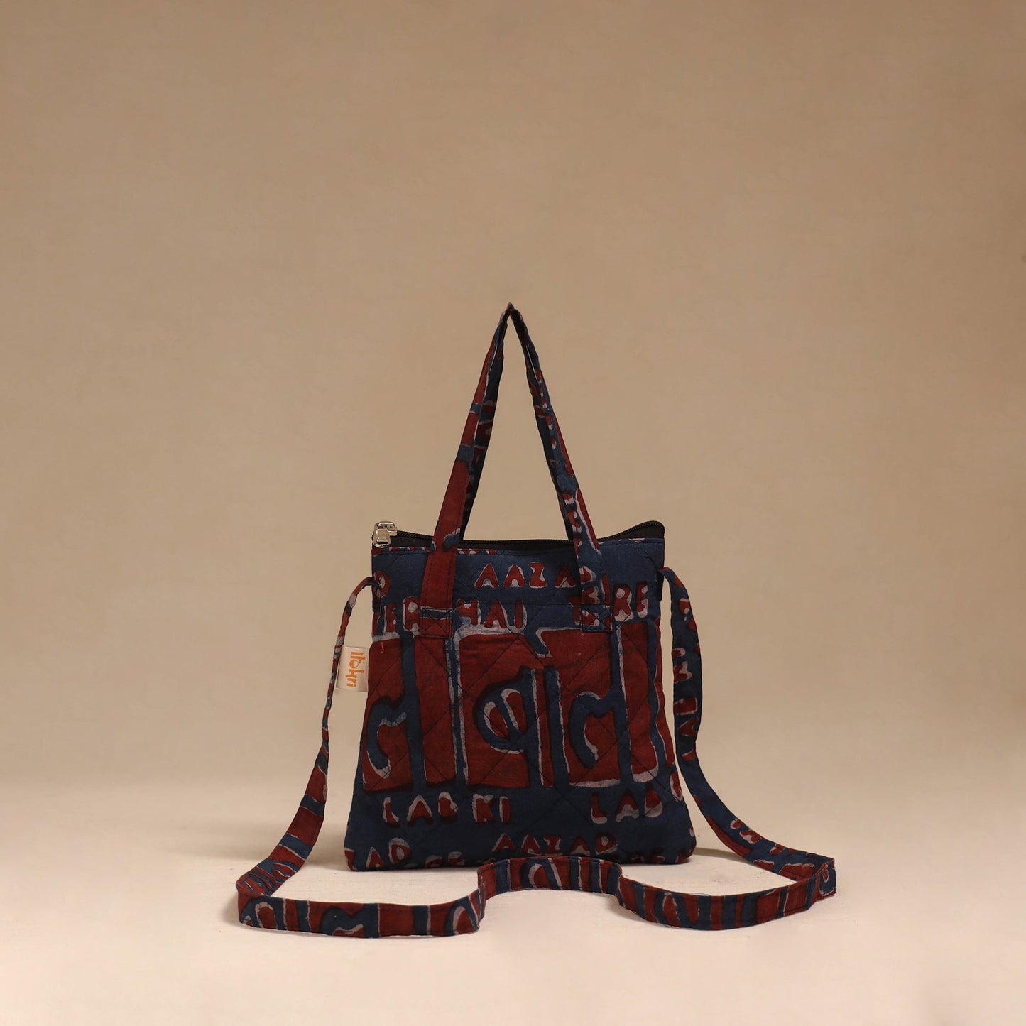 Handcrafted quilted sling bag 47