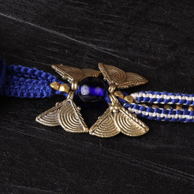 Handcrafted tribal dokra brass thread rakhi 33