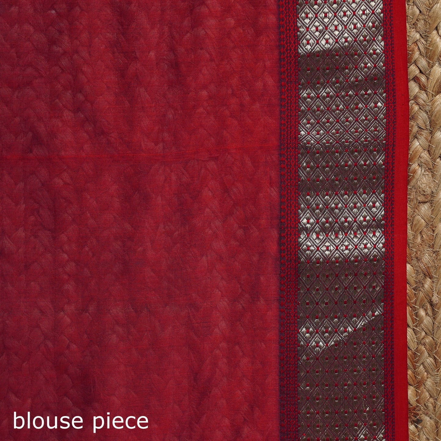 Blue - handloom buti maheshwari saree with zari border 35