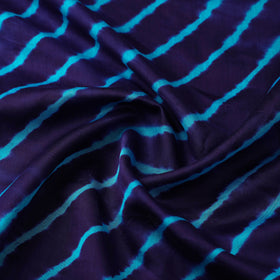  Blue Handloom Chanderi Silk Tie-Dye Leheriya Fabric