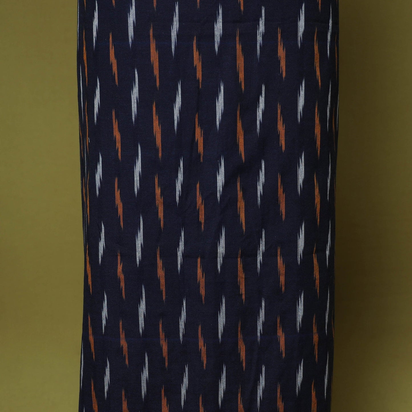 Blue - handloom cotton 3pc pochampally ikat dress material