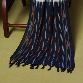 Blue - handloom cotton 3pc pochampally ikat dress material