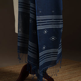 Handloom cotton bengal jamdani dupatta 23 - handcrafted