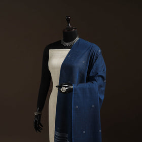 Handloom cotton bengal jamdani dupatta 23 - handcrafted