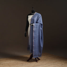 Handloom cotton bengal jamdani dupatta 27 - handcrafted