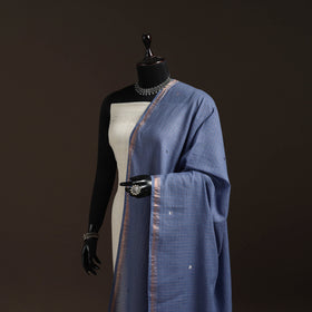 Handloom cotton bengal jamdani dupatta 27 - handcrafted