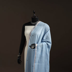 Handloom cotton bengal jamdani dupatta 34 - handcrafted