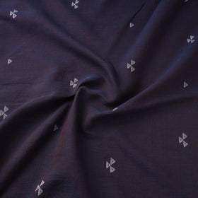 Blue Handloom Cotton Bengal Jamdani Fabric