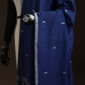 Handloom cotton burdwan jamdani dupatta 02 - handcrafted