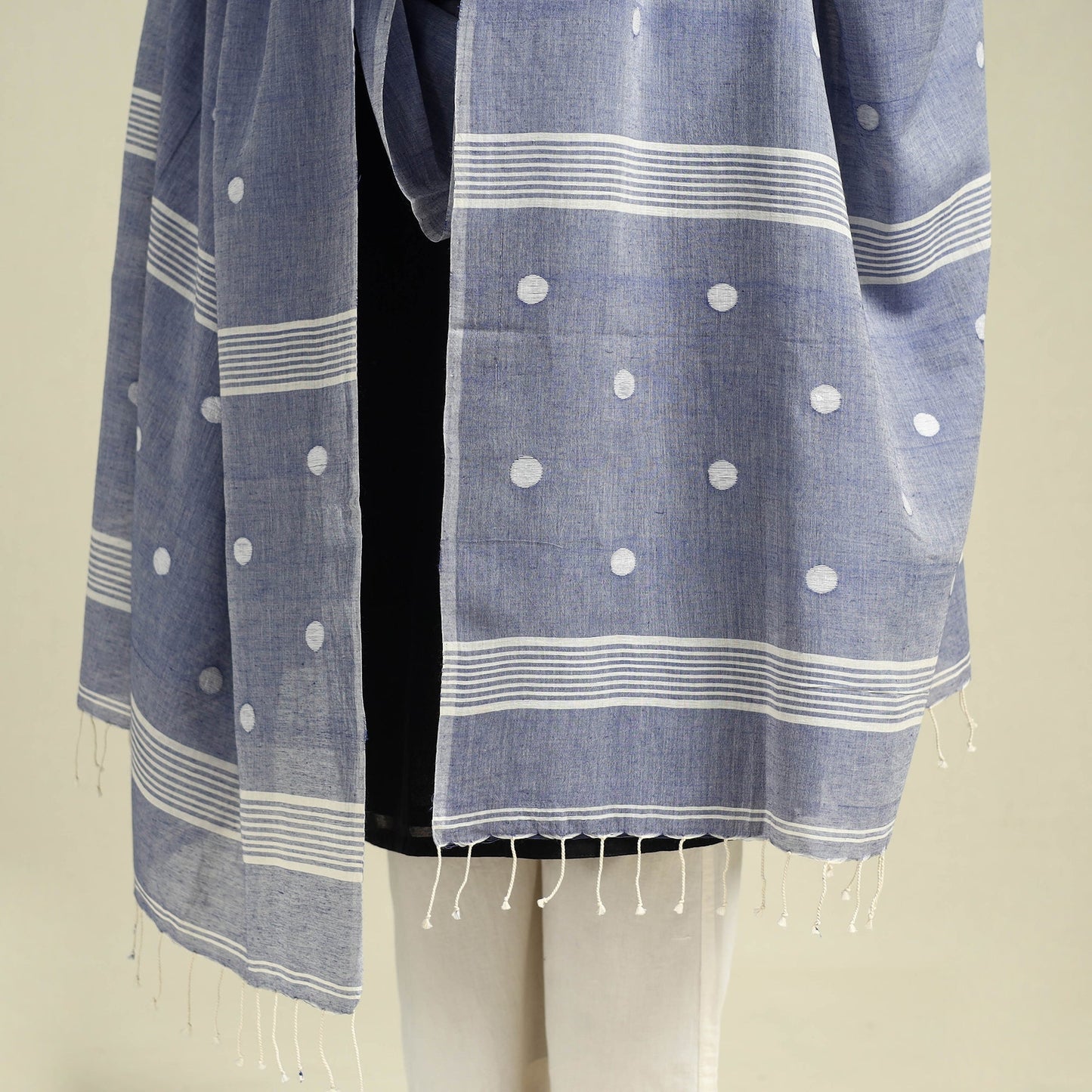  Handloom Cotton Burdwan Jamdani Dupatta