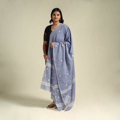  Handloom Cotton Burdwan Jamdani Dupatta