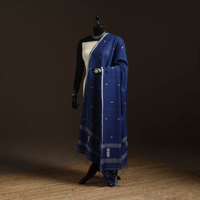 Handloom cotton burdwan jamdani dupatta 06 - handcrafted