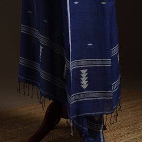Handloom cotton burdwan jamdani dupatta 06 - handcrafted