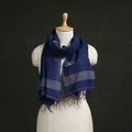 Handloom cotton burdwan jamdani stole with tassels 12