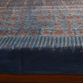 Blue - handloom cotton double bed sheet (108 x 90 in) 12