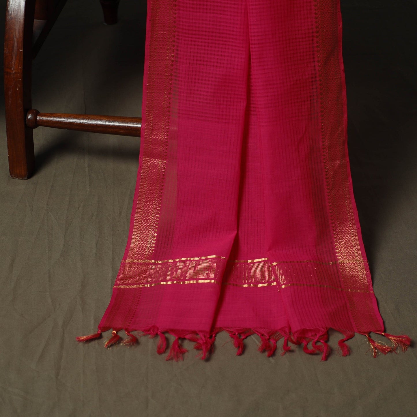 Handloom cotton mangalagiri 3pc unstitched dress material