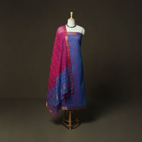 Handloom cotton mangalagiri 3pc unstitched dress material