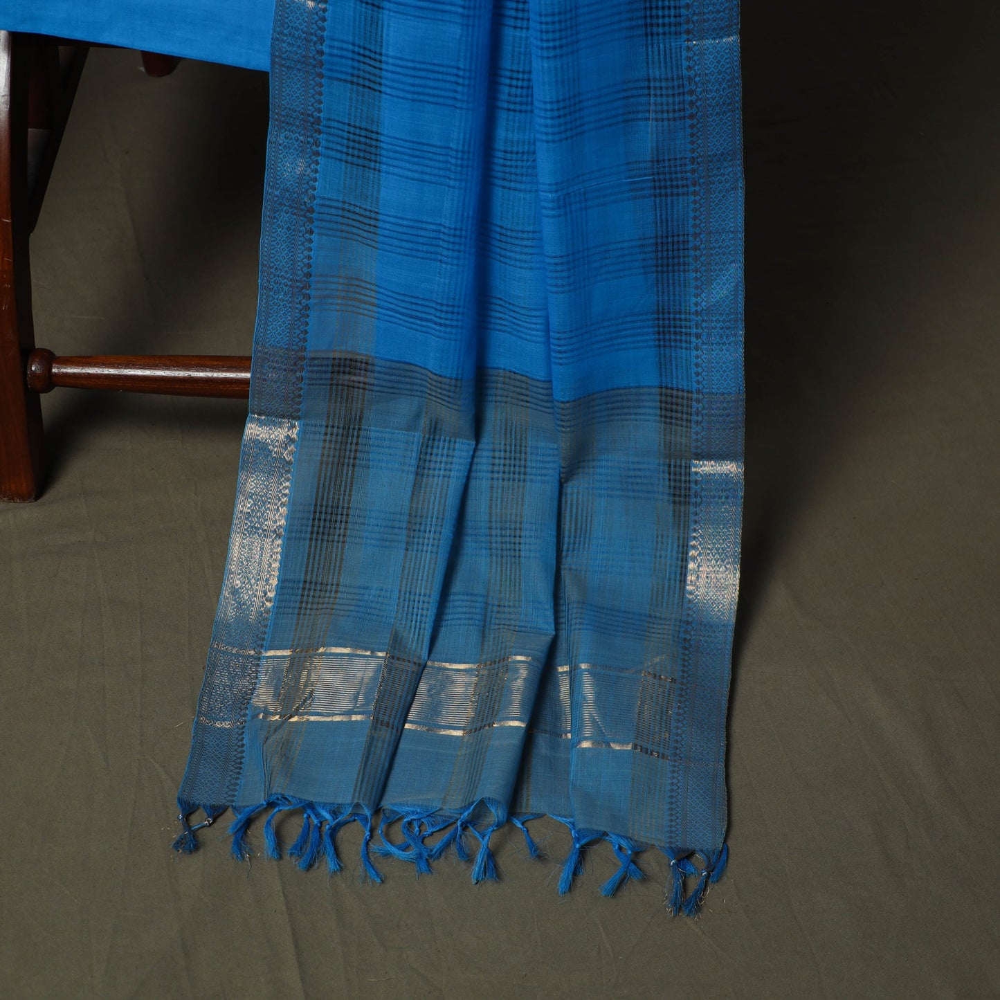 Handloom cotton mangalagiri 3pc unstitched dress material