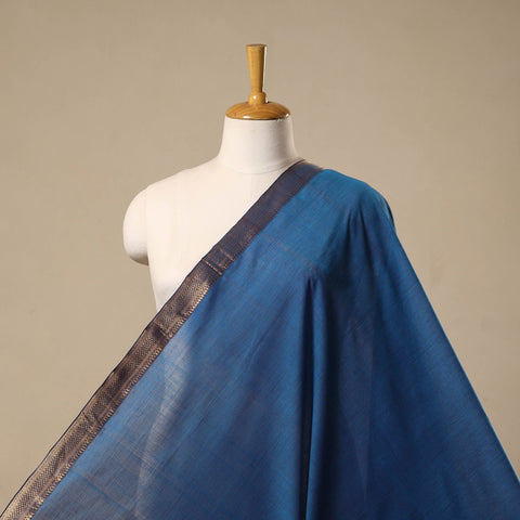 Handloom cotton mangalagiri fabric with zari border 01