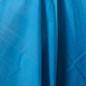 Blue - handloom cotton mangalagiri fabric with zari border