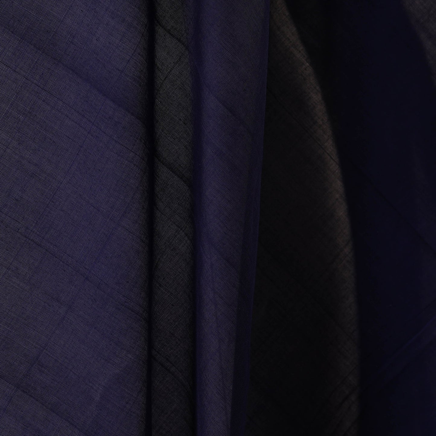 Blue - handloom cotton mangalagiri fabric with zari border