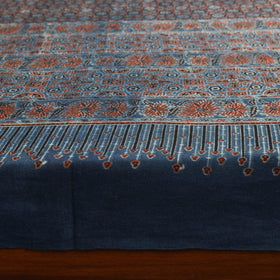 Blue - handloom cotton double bed sheet (108 x 90 in) 12