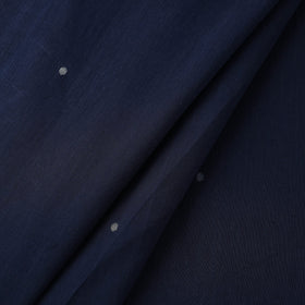 Buy Blue Handloom Cotton Phulia Jamdani Fabric