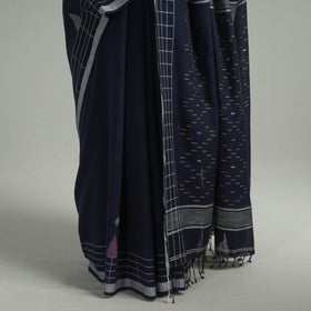  Handloom Cotton Phulia Jamdani Saree with Tassels 