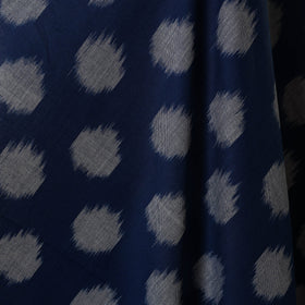 Blue - handloom cotton pochampally double ikat fabric 03