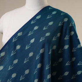 Blue - handloom cotton pochampally double ikat fabric 05