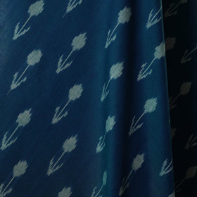 Blue - handloom cotton pochampally double ikat fabric 05