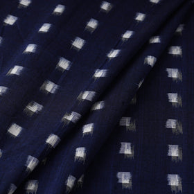 Blue - handloom cotton pochampally double ikat fabric 07