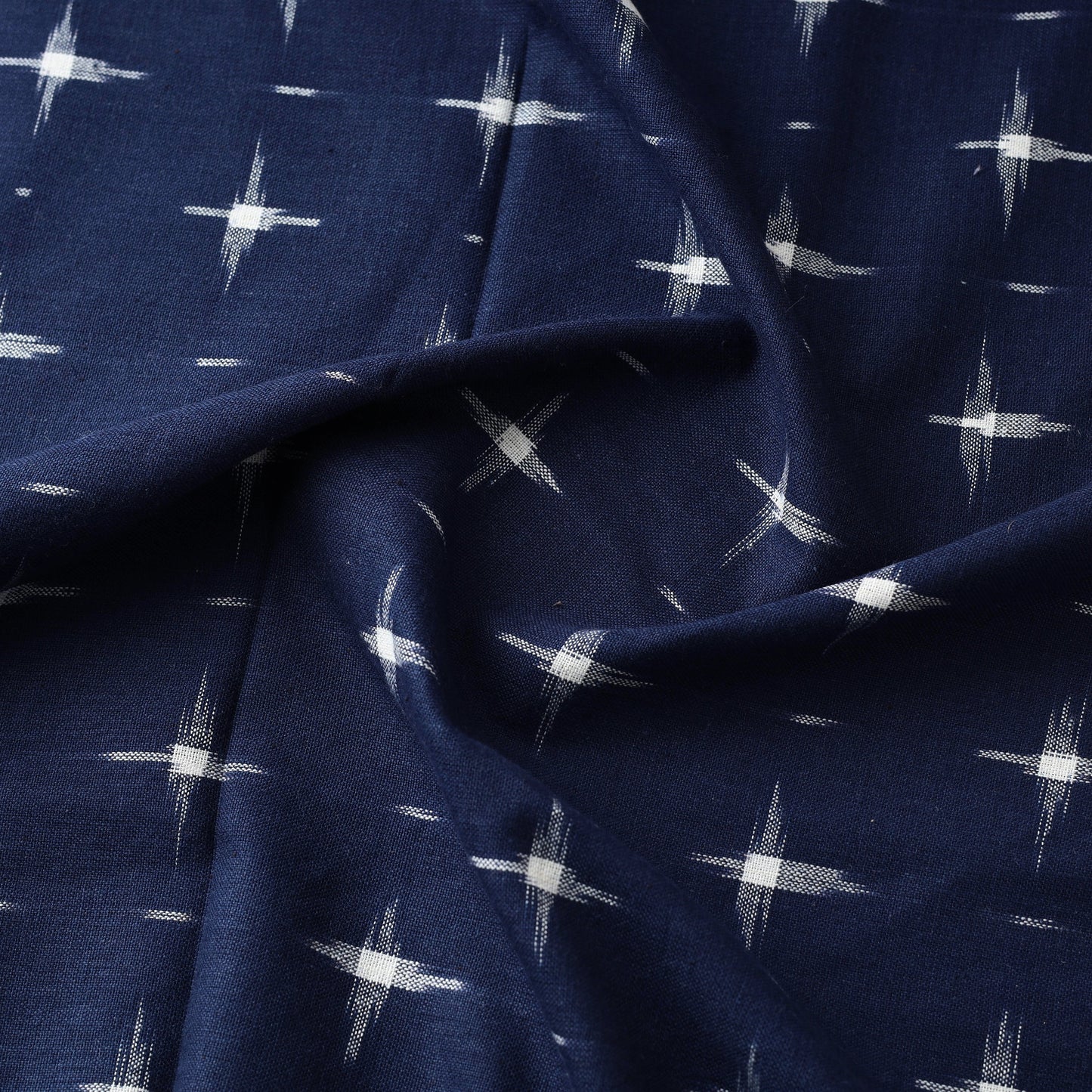  Handloom Cotton Pochampally Double Ikat Fabric