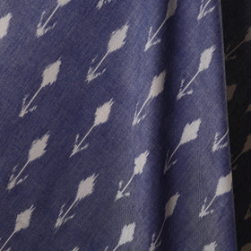 Blue - handloom cotton pochampally double ikat fabric 09