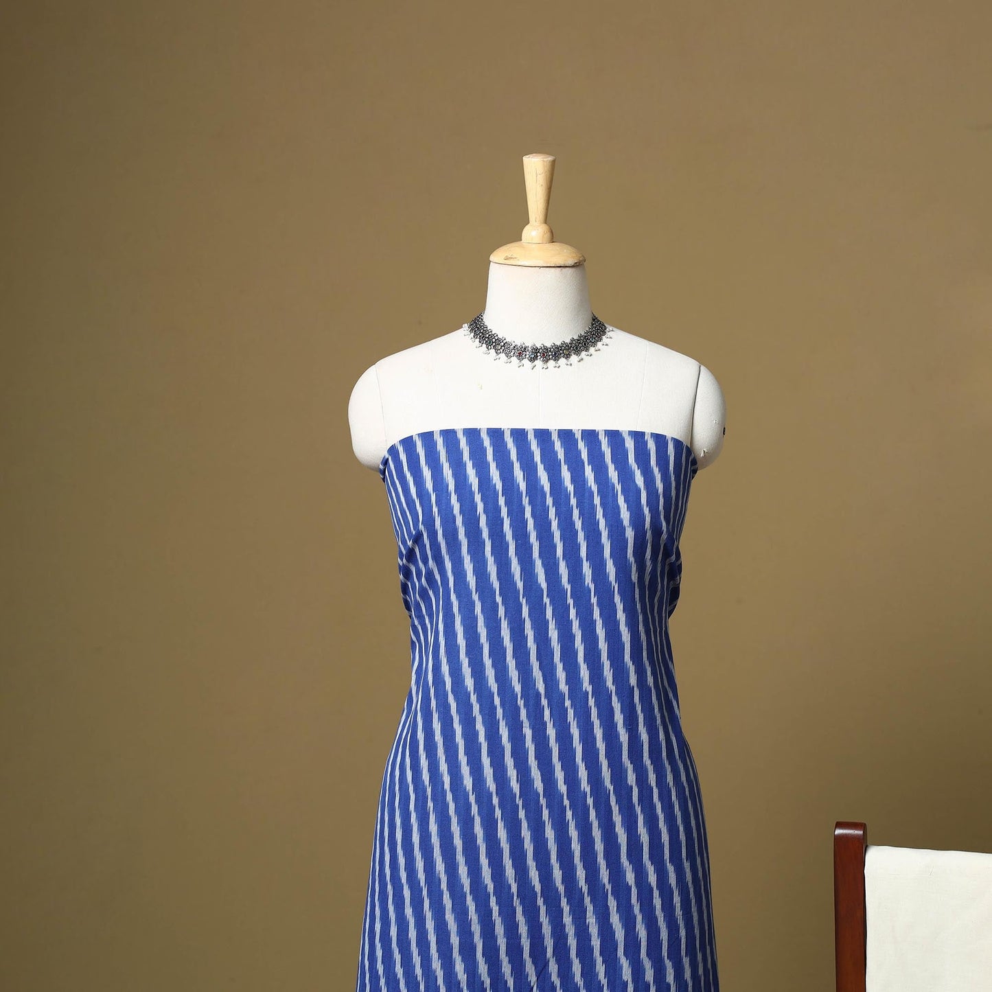 Pink - handloom cotton pochampally ikat 3pc unstitched