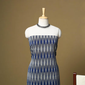 Pink - handloom cotton pochampally ikat 3pc unstitched