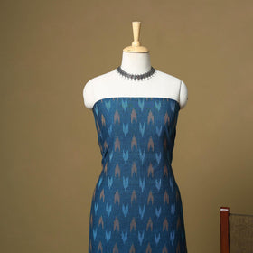 Pink - handloom cotton pochampally ikat 3pc unstitched