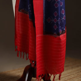Handloom cotton pochampally ikat dupatta 06 - handcrafted