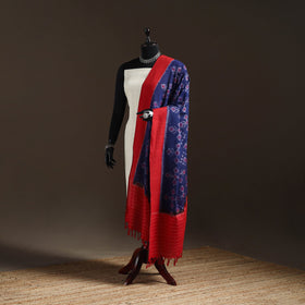 Handloom cotton pochampally ikat dupatta 06 - handcrafted