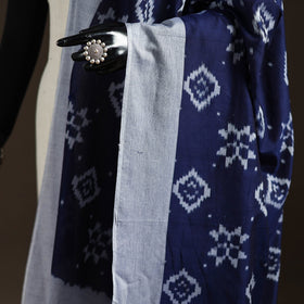 Handloom cotton pochampally ikat dupatta 13 - handcrafted