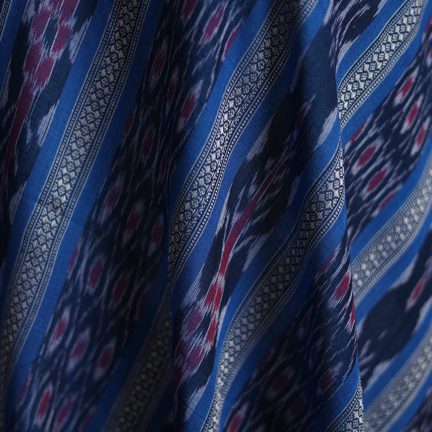 Handloom cotton sambalpuri dabi ikat fabric 10 - handcrafted