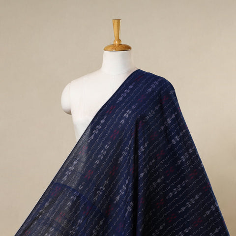 Blue - handloom cotton sambalpuri ikat fabric 11